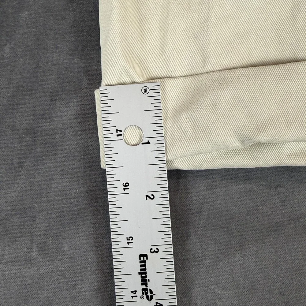 Tommy Bahama Dress Pants Mens 38x29 White 100% Silk Relax Pleated Straight Leg